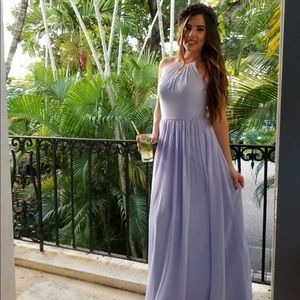 Azazie Kailyn lavender bridesmaid dress